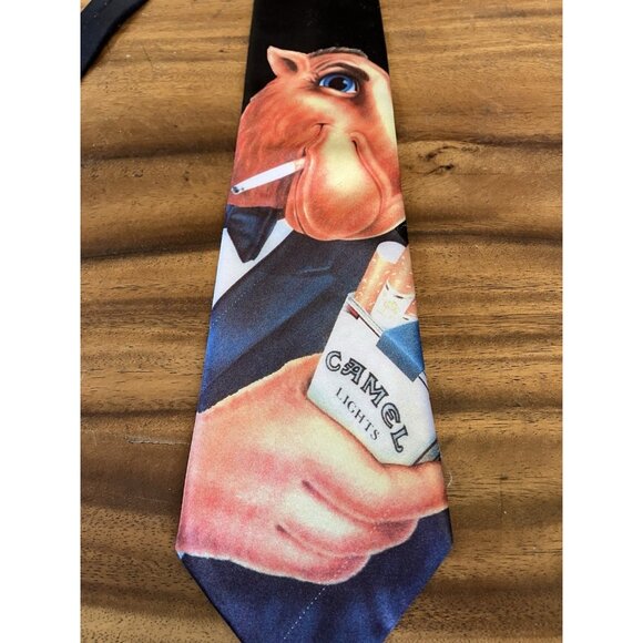 Vintage Joe Camel Men's Tie Camel Lights Synthetic 58" Savvy USA - Picture 4 of 11